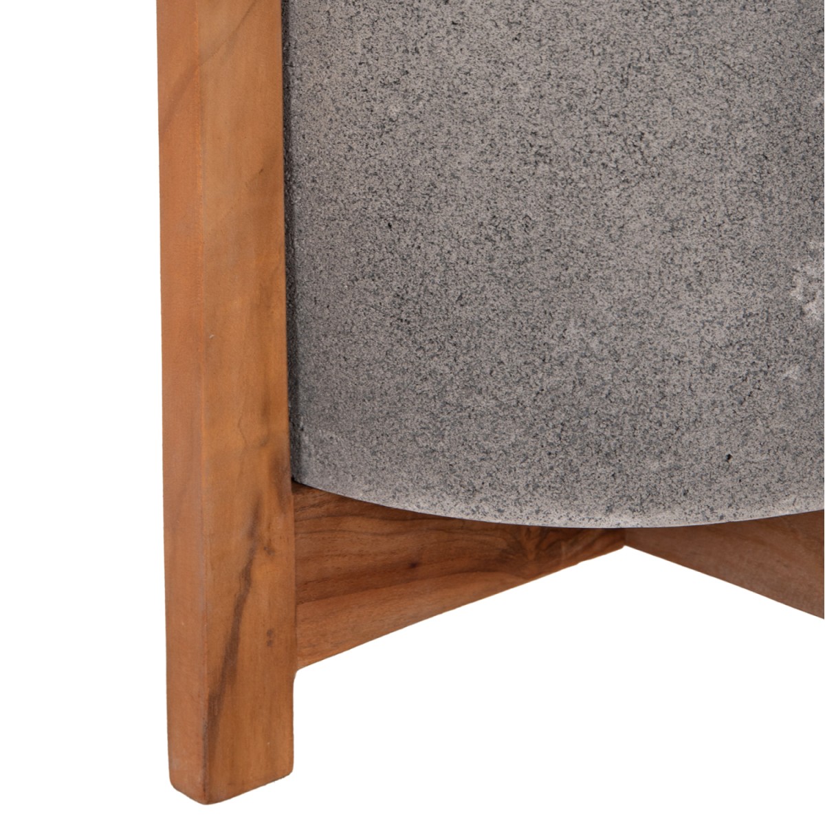 ΓΛΑΣΤΡΑ ΕΣΩΤ.ΧΩΡΟΥ HOFF HM4682.03S FIBER CEMENT ΓΚΡΙ-TEAK ΒΑΣΗ Φ33x42Υεκ