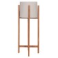 ΓΛΑΣΤΡΑ ΕΣΩΤ.ΧΩΡΟΥ RENTIL HM4684.03L FIBER CEMENT ΧΡΩΜΑ ΓΚΡΙ--ΒΑΣΗ TEAK Φ27x66Υ