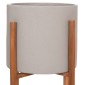 ΓΛΑΣΤΡΑ ΕΣΩΤ.ΧΩΡΟΥ RENTIL HM4684.03S FIBER CEMENT ΧΡΩΜΑ ΓΚΡΙ--ΒΑΣΗ TEAK Φ27x56Υ