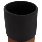 ΣΕΤ 3 ΓΛΑΣΤΡΕΣ ΜΕ TEAK ΒΑΣΕΙΣ TANTI HM4685.01 FIBER CEMENT ΣΕ ΜΑΥΡΟ ΧΡΩΜΑ