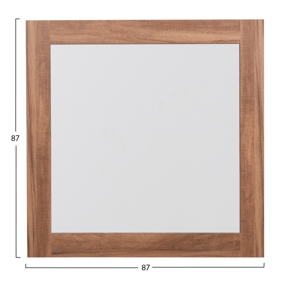 ΚΑΘΡΕΠΤΗΣ TOIXOY ΤΕΤΡΑΓΩΝΟΣ ΣΕΙΡΑ HARRY HM4485.01 ΜΕΛΑΜΙΝΗ ΦΥΣΙΚΟ ΞΥΛΟΥ 87x2(πάχος)x87εκ.