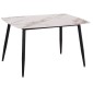 ΤΡΑΠΕΖΙ RAVEN HM9854.04 ΚΕΡΑΜΙΚΟ TOP ΜΕ ΟΨΗ ΜΑΡΜΑΡΟΥ τ.CALACATTA 120x70x73Υεκ.