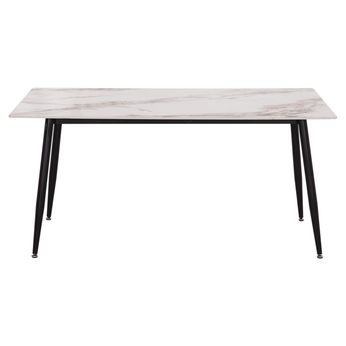 ΤΡΑΠΕΖΙ RAVEN HM18150.04 ΚΕΡΑΜΙΚΟ TOP ΜΕ ΟΨΗ ΛΕΥΚΟ/ΚΑΦΕ ΜΑΡΜΑΡΟ 160x80x74Υεκ.