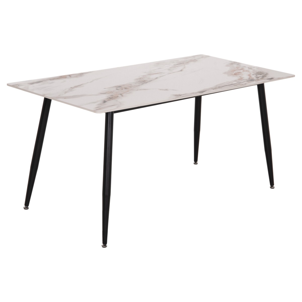 ΤΡΑΠΕΖΙ RAVEN HM18150.04 ΚΕΡΑΜΙΚΟ TOP ΜΕ ΟΨΗ ΛΕΥΚΟ/ΚΑΦΕ ΜΑΡΜΑΡΟ 160x80x74Υεκ.
