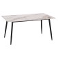 ΤΡΑΠΕΖΙ RAVEN HM18150.04 ΚΕΡΑΜΙΚΟ TOP ΜΕ ΟΨΗ ΛΕΥΚΟ/ΚΑΦΕ ΜΑΡΜΑΡΟ 160x80x74Υεκ.