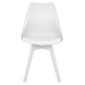 ΚΑΡΕΚΛΑ VEGAS HM0033.31 ΠΟΛΥΠΡΟΠΥΛΕΝΙΟΥ-PU- ΛΕΥΚΟ 47,5x55x82 εκ.