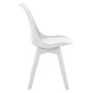 ΚΑΡΕΚΛΑ VEGAS HM0033.31 ΠΟΛΥΠΡΟΠΥΛΕΝΙΟΥ-PU- ΛΕΥΚΟ 47,5x55x82 εκ.