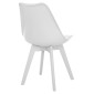 ΚΑΡΕΚΛΑ VEGAS HM0033.31 ΠΟΛΥΠΡΟΠΥΛΕΝΙΟΥ-PU- ΛΕΥΚΟ 47,5x55x82 εκ.