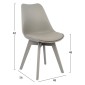 ΚΑΡΕΚΛΑ VEGAS HM0033.40 ΠΟΛΥΠΡΟΠΥΛΕΝΙΟΥ-PU-ΓΚΡΙ 48x56x82 εκ.