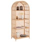 ΒΙΒΛΙΟΘΗΚΗ HM9552 ΑΠΟ ΦΥΣΙΚΟ RATTAN ΣΕ ΦΥΣΙΚΟ ΧΡΩΜΑ 80x40x182Υεκ.