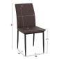 ΚΑΡΕΚΛΑ ΤΡΑΠΕΖΑΡΙΑΣ PERKY HM18347.03 ΚΑΦΕ ΥΦΑΣΜΑ-ΜΕΤΑΛ. ΠΟΔΙΑ ΜΑΥΡΑ 44x60x87Υεκ
