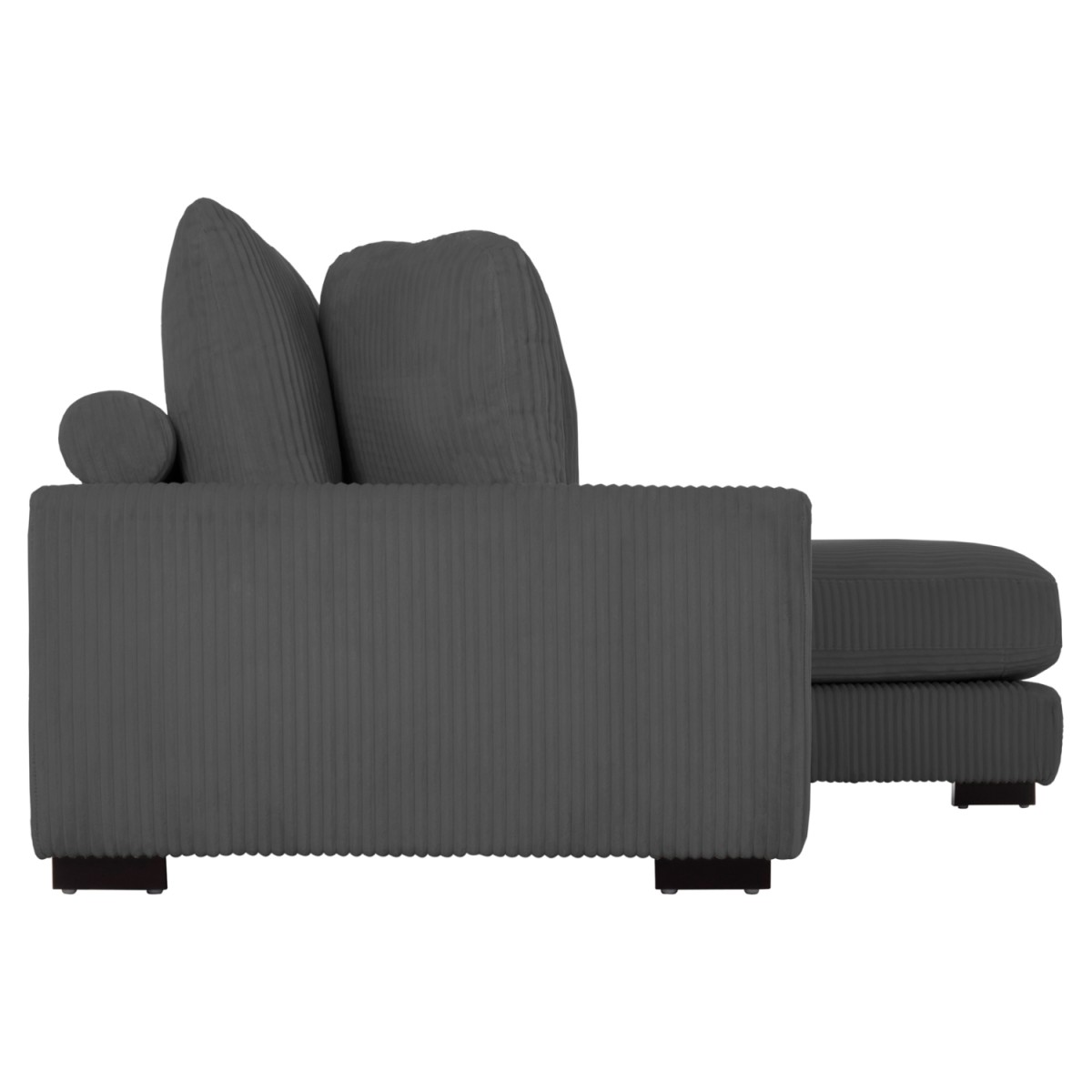 ΚΑΝΑΠΕΣ ΔΕΞΙΑ ΓΩΝΙΑ CRANFIELD HM3287.01R ΓΚΡΙ ΡΙΓΕ ΥΦΑΣΜΑ 315x167(γωνία)x67Υεκ.