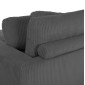 ΚΑΝΑΠΕΣ ΔΕΞΙΑ ΓΩΝΙΑ CRANFIELD HM3287.01R ΓΚΡΙ ΡΙΓΕ ΥΦΑΣΜΑ 315x167(γωνία)x67Υεκ.