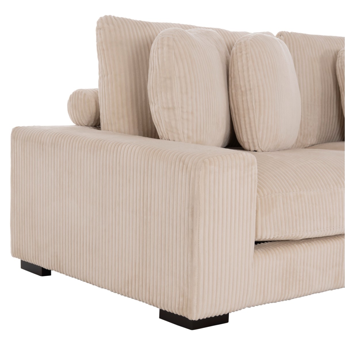ΚΑΝΑΠΕΣ ΔΕΞΙΑ ΓΩΝΙΑ CRANFIELD HM3287.02R ΜΠΕΖ ΡΙΓΕ ΥΦΑΣΜΑ 315x167(γωνία)x67Υεκ.
