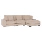 ΚΑΝΑΠΕΣ ΔΕΞΙΑ ΓΩΝΙΑ CRANFIELD HM3287.02R ΜΠΕΖ ΡΙΓΕ ΥΦΑΣΜΑ 315x167(γωνία)x67Υεκ.