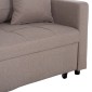 ΠΟΛΥΘΡΟΝΑ-ΚΡΕΒΑΤΙ MERO HM3306.03 ΜΠΕΖ ΥΦΑΣΜΑ 100x90x83Υεκ.