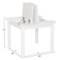 ΤΡΑΠΕΖΑΚΙ ΠΑΙΔΙΚΟ ΜΕ ΑΠΟΘ.ΧΩΡΟΥΣ RICKI HM18339.03 MDF & ΣΥΜΗΔΑ ΣΕ ΛΕΥΚΟ 65x65x47Υεκ