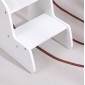 ΠΑΙΔΙΚΗ ΣΚΑΛΑ/ΣΚΑΜΠΟ RICKI HM18340.03 MDF & ΚΟΝΤΡΑΠΛΑΚΕ ΛΕΥΚΟ 33x43.5x40.5Υεκ