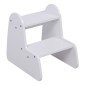 ΠΑΙΔΙΚΗ ΣΚΑΛΑ/ΣΚΑΜΠΟ RICKI HM18340.03 MDF & ΚΟΝΤΡΑΠΛΑΚΕ ΛΕΥΚΟ 33x43.5x40.5Υεκ