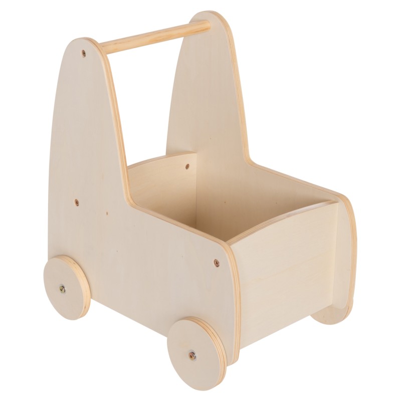 ΠΑΙΔΙΚΟ ΤΡΟΛΕΥ/ΚΑΡΟΤΣΑΚΙ RICKI HM18341.01 MDF & ΚΟΝΤΡΑΠΛΑΚΕ ΦΥΣΙΚΟ 33x45x50Υεκ