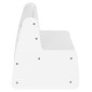 ΠΑΓΚΑΚΙ ΠΑΙΔΙΚΟ ΜΕ ΑΠΟΘ.ΧΩΡΟ RICKI HM18342.03 MDF & ΚΟΝΤΡΑΠΛΑΚΕ ΛΕΥΚΟ 63x43x47Υεκ