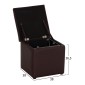 ΣΚΑΜΠΩ ΜΕ ΑΠΟΘΗΚΕΥΤΙΚΟ ΧΩΡΟ PU ΚΑΦΕ CUBE HM224.03 36,5x36,5x36Υεκ.