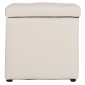 ΣΚΑΜΠΟ PRO CUBE HM224.02 PU ΜΕ ΑΠΟΘΗΚΕΥΤΙΚΟ ΧΩΡΟ- ΛΕΥΚΟ 38x38x36,5Υεκ.