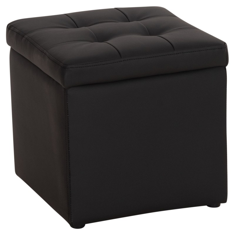 ΣΚΑΜΠΩ ΜΕ ΑΠΟΘΗΚΕΥΤΙΚΟ ΧΩΡΟ PU ΜΑΥΡΟ CUBE HM224.01 38x38x36.5Υεκ.