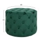 ΣΚΑΜΠΟ KASSIE ΚΥΠΑΡΙΣΣΙ ΒΕΛΟΥΔΟ ΤΥΠΟΥ CHESTERFIELD HM8406.03 Φ60x43Υ εκ.