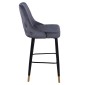 ΣΚΑΜΠΟ ΜΠΑΡ SERENITY HM8519.01 ΑΠΟ ΒΕΛΟΥΔΟ ΓΚΡΙ ΜΕ ΜΕΤΑΛΛΙΚΟ ΣΚΕΛΕΤΟ 51Χ57Χ110Υ εκ.