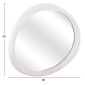 ΚΑΘΡΕΠΤΗΣ ΤΟΙΧΟΥ ΟΒΑΛ ΣΕΙΡΑ SANTORINI HM4513 MDF ΣΕ ΥΠΟΛΕΥΚΟ 90x3,2x60Υεκ