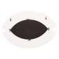 ΚΑΘΡΕΠΤΗΣ ΤΟΙΧΟΥ ΣΕΙΡΑ SANTORINI HM4529 MDF ΥΠΟΛΕΥΚΟ-ΔΙΑΚΟΣΜΗΣΗ ΣΕ ΜΠΕΖ 81x1,8x54Υεκ.