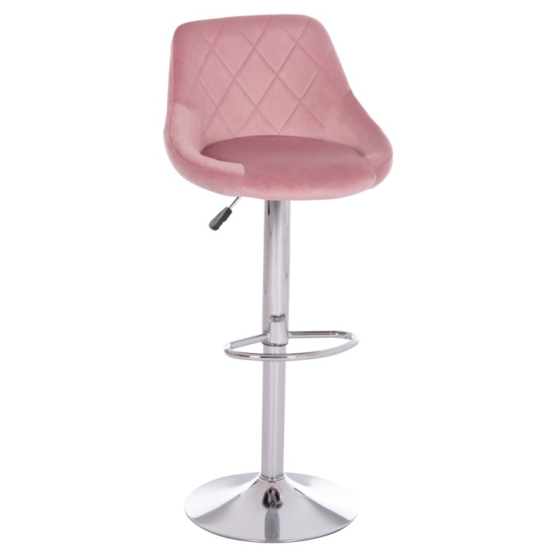 ΣΚΑΜΠΟ ΜΠΑΡ ROSE HM204.42 ΜΕ ΑΜΟΡΤΙΣΕΡ ΧΡΩΜΙΟΥ & ΣΑΠΙΟ ΜΗΛΟ ΒΕΛΟΥΔΟ 48x45x105Υεκ.