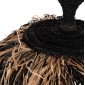 ΦΩΤΙΣΤΙΚΟ ΟΡΟΦΗΣ ORDEM HM4716 ΚΑΠΕΛΟ ΙΝΕΣ SISAL & ΜΠΑΝΑΝΑΣ-ΜΑΥΡΟ & ΦΥΣΙΚΟ Φ60x50Υεκ