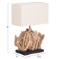 ΕΠΙΤΡΑΠΕΖΙΟ ΟΡΘΟΓΩΝΙΟ ΦΩΤΙΣΤΙΚΟ TWIGGY HM4424 DRIFTWOOD & ΛΕΥΚΟ ΚΑΠΕΛΟ 35.5x15x47Υεκ.