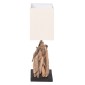 ΕΠΙΤΡΑΠΕΖΙΟ ΟΡΘΟΓΩΝΙΟ ΦΩΤΙΣΤΙΚΟ TWIGGY HM4424 DRIFTWOOD & ΛΕΥΚΟ ΚΑΠΕΛΟ 35.5x15x47Υεκ.