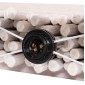 ΕΠΙΤΡΑΠΕΖΙΟ ΦΩΤΙΣΤΙΚΟ TWIGGY HM4426 DRIFTWOOD & ΚΑΠΕΛΟ ΣΕ ΛΕΥΚΟ 50,5x16,5x40Υεκ.