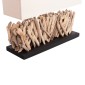 ΕΠΙΤΡΑΠΕΖΙΟ ΟΡΘΟΓΩΝΙΟ ΦΩΤΙΣΤΙΚΟ TWIGGY HM4434 DRIFTWOOD & ΛΕΥΚΟ ΚΑΠΕΛΟ 56x16.5x43Υεκ.