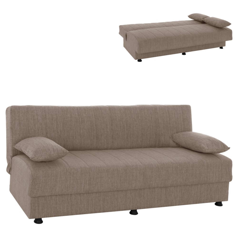 ΚΑΝΑΠΕΣ ΚΡΕΒΑΤΙ ANDRI ΤΡΙΘΕΣΙΟΣ ΜΠΕΖ HM3239.04 180x83x74Υ εκ.