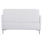 ΚΑΝΑΠΕΣ 2ΘΕΣΙΟΣ NELLIE HM3159.22 ΜΕ ΛΕΥΚΟ PU 113x71x71Υ εκ.
