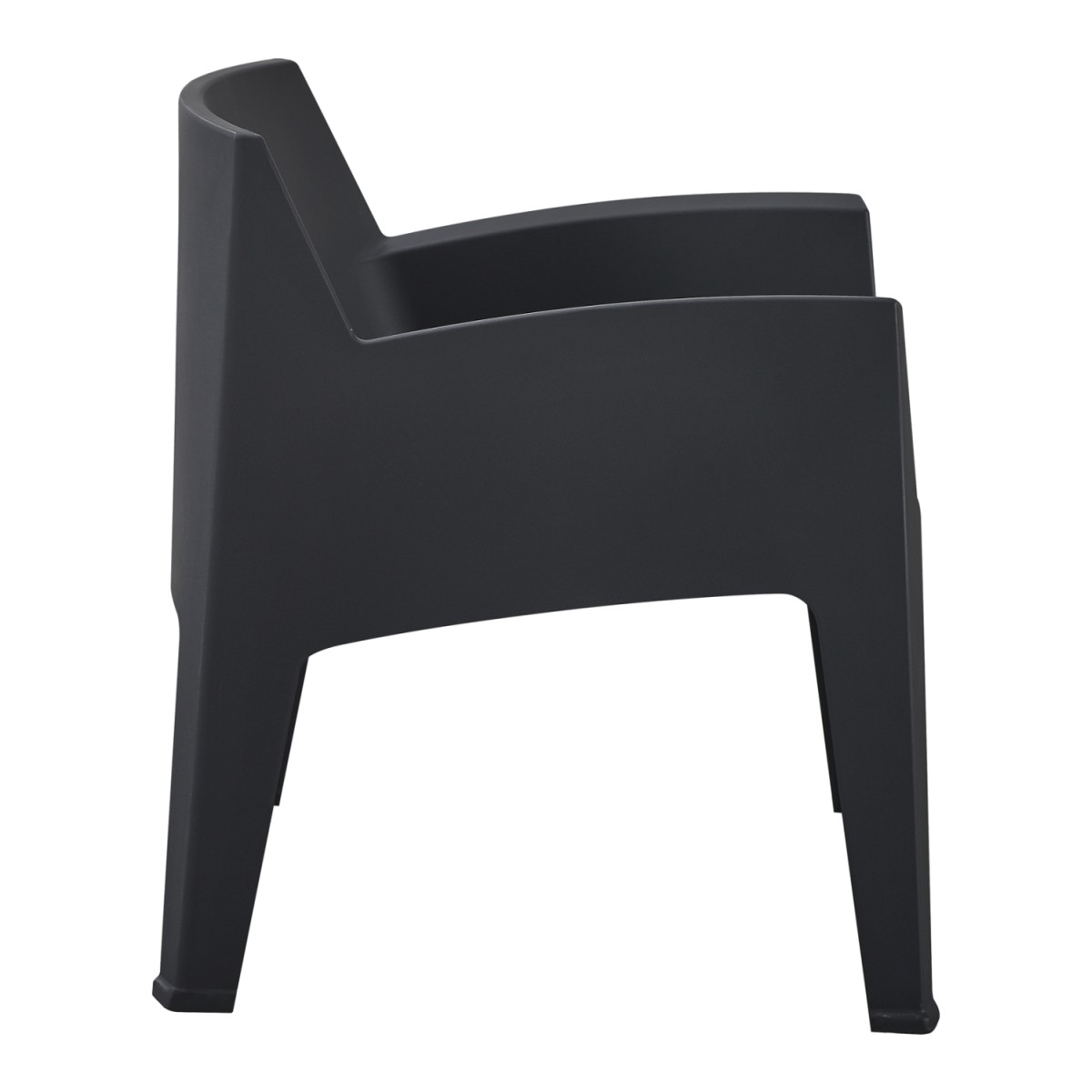 ΠΟΛΥΘΡΟΝΑ ΠΟΛΥΠΡΟΠΥΛΕΝΙΟΥ LOUNGE SLEEK HM6365.02 ΜΑΥΡΟ 62x68x73Υεκ.