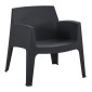ΠΟΛΥΘΡΟΝΑ ΠΟΛΥΠΡΟΠΥΛΕΝΙΟΥ LOUNGE SLEEK HM6365.02 ΜΑΥΡΟ 62x68x73Υεκ.