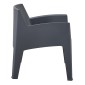 ΠΟΛΥΘΡΟΝΑ ΠΟΛΥΠΡΟΠΥΛΕΝΙΟΥ LOUNGE SLEEK HM6365.10 ΓΚΡΙ 62x68x73Υεκ.