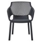 ΠΟΛΥΘΡΟΝΑ ΠΟΛΥΠΡΟΠΥΛΕΝΙΟΥ PEGGY HM6368.02 ΜΑΥΡΟ 60x55x79Υεκ