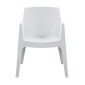 ΠΟΛΥΘΡΟΝΑ ΠΟΛΥΠΡΟΠΥΛΕΝΙΟΥ SLEEK HM6370.01 ΛΕΥΚΗ 68x63x82,5Υεκ.