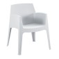 ΠΟΛΥΘΡΟΝΑ ΠΟΛΥΠΡΟΠΥΛΕΝΙΟΥ SLEEK HM6370.01 ΛΕΥΚΗ 68x63x82,5Υεκ.