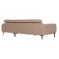ΚΑΝΑΠΕΣ ΔΕΞΙΑ ΓΩΝΙΑ DIVYA HM3267.11R ΜΠΕΖ ΥΦΑΣΜΑ 260x100-174x104Υεκ.
