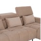 ΚΑΝΑΠΕΣ ΔΕΞΙΑ ΓΩΝΙΑ DIVYA HM3267.11R ΜΠΕΖ ΥΦΑΣΜΑ 260x100-174x104Υεκ.