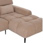 ΚΑΝΑΠΕΣ ΔΕΞΙΑ ΓΩΝΙΑ DIVYA HM3267.11R ΜΠΕΖ ΥΦΑΣΜΑ 260x100-174x104Υεκ.