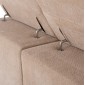 ΚΑΝΑΠΕΣ ΔΕΞΙΑ ΓΩΝΙΑ DIVYA HM3267.11R ΜΠΕΖ ΥΦΑΣΜΑ 260x100-174x104Υεκ.